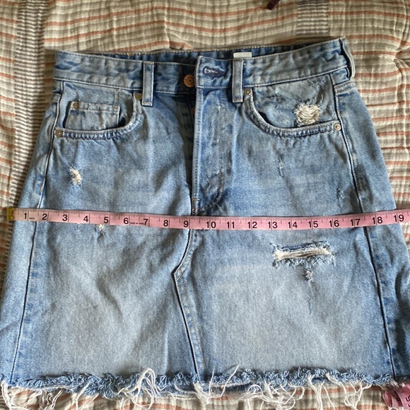 High waist button front mini skirt - Picture 5 of 7